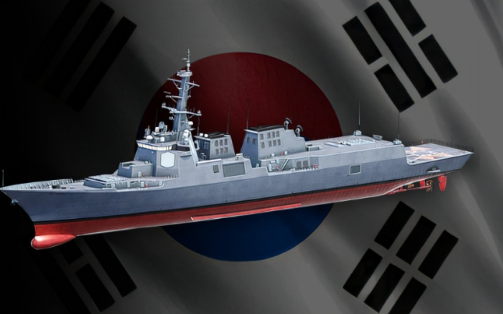 棒子国驱逐舰-正祖大王号驱逐舰!