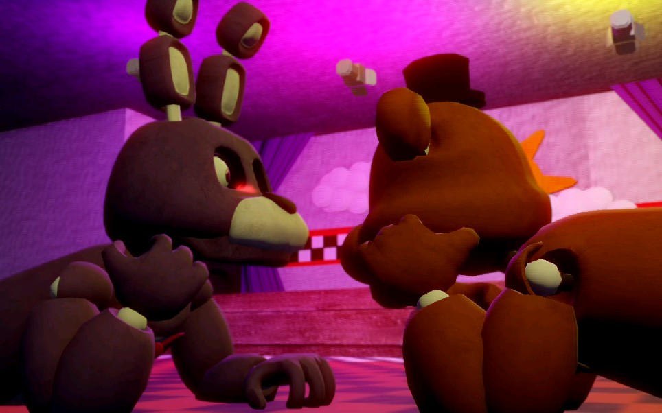 (熊兔大法好)【mmd fnaf】fronnie - kiss 【short】_哔哩哔哩_bili