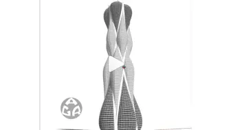 sketchup十角形梭形塔 作者ali.goshtasbi.rad