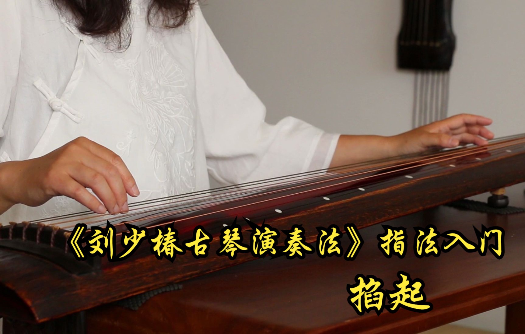 赵烨老师刘少椿古琴演奏法指法入门之24掐起