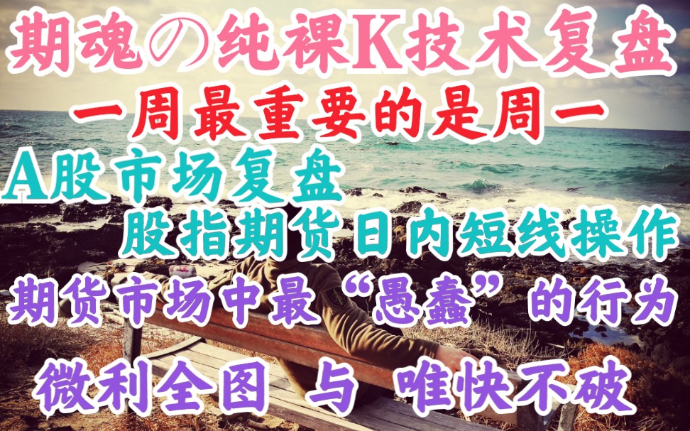 每周一复盘 什么是期货市场中最“愚蠢”的行为?(期魂の纯裸K技术复盘)哔哩哔哩bilibili