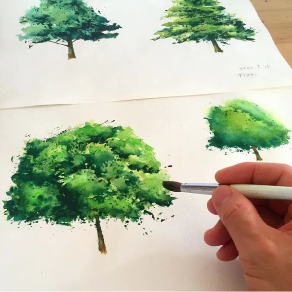 水彩画印象14F8号