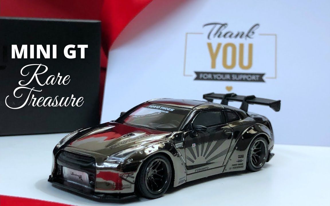 minigt开箱最贵最稀有的84号minigt小车黑色镀铬lbgtr