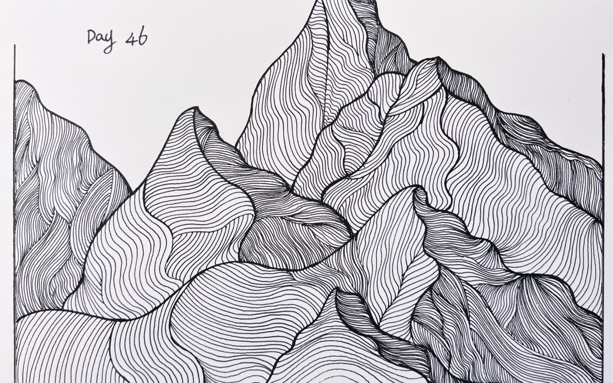 控笔练习day46 山峰