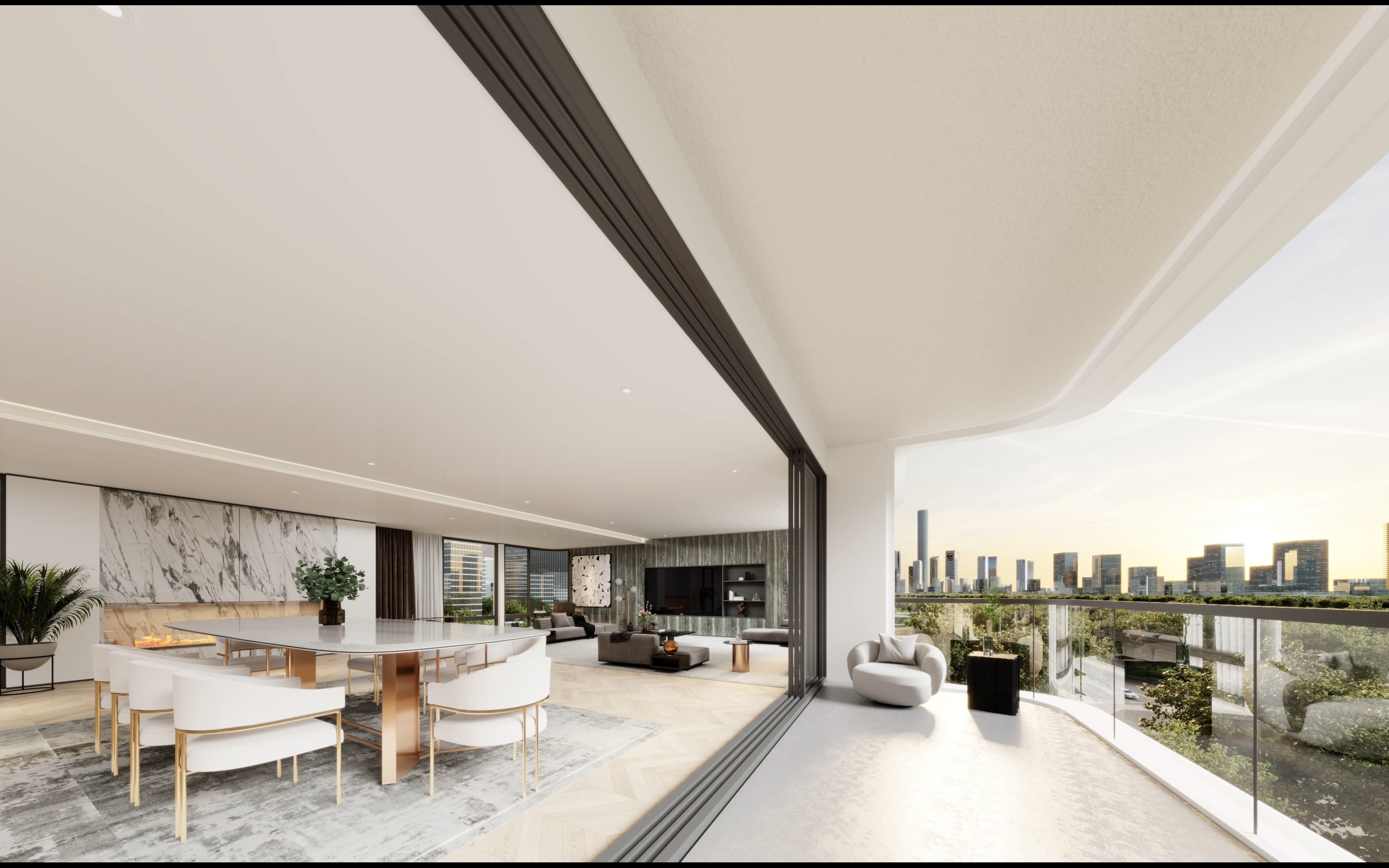 极简主义大平层设计案例效果表现分享