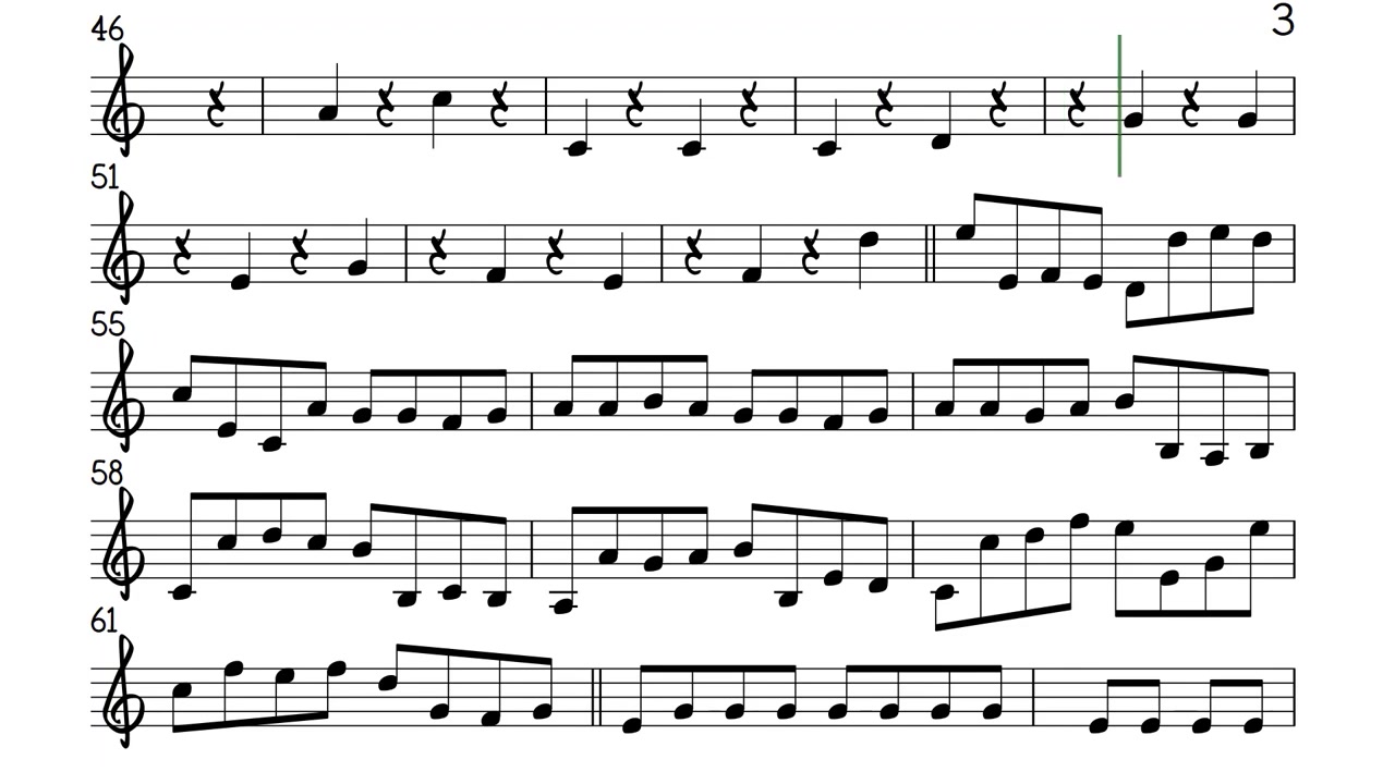 [图]小号 CANON 卡农 谱 伴奏 in D SLOW Trumpet Sheet Music Backing Track Play Along