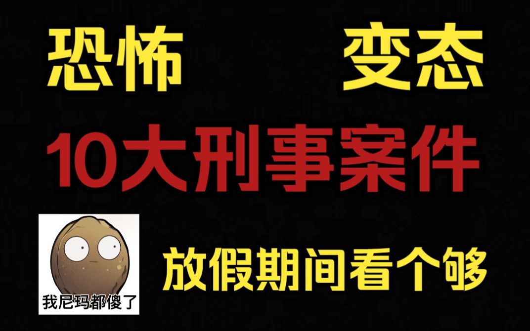 国内10大刑事案件,全场1小时40分钟,请提前上好厕所.哔哩哔哩bilibili