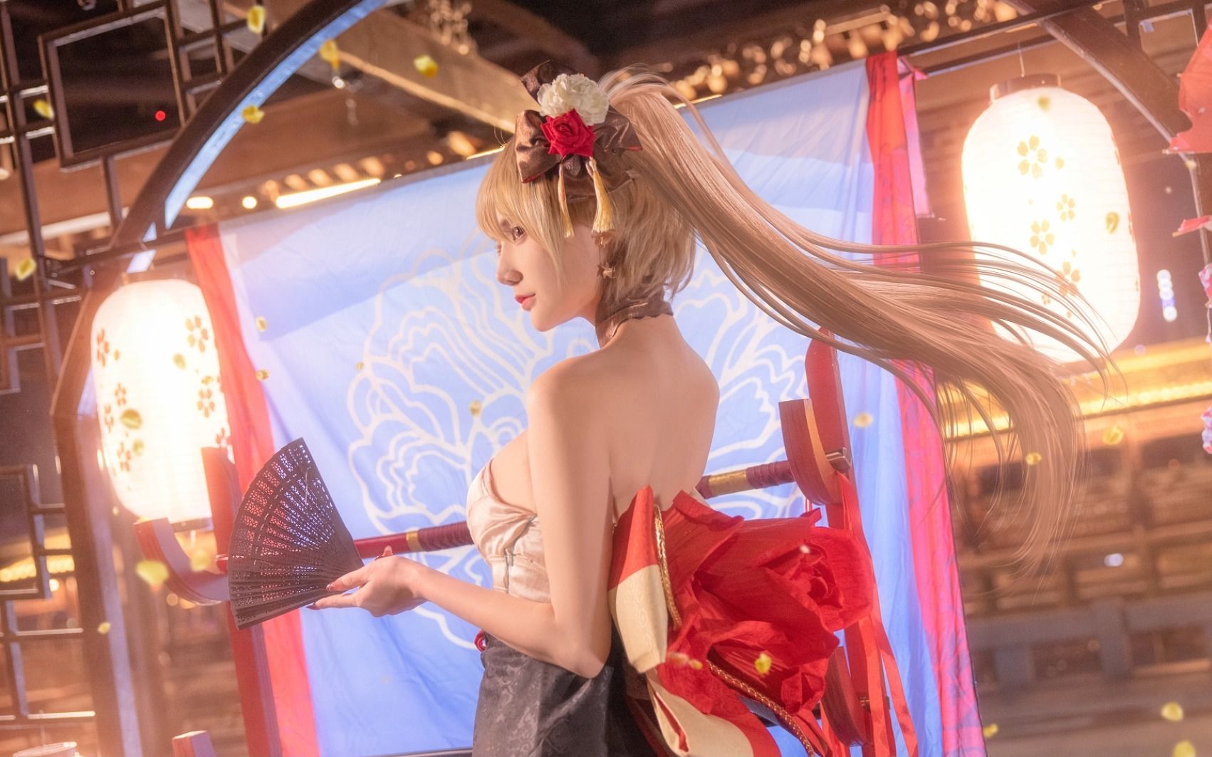 【仙九】无所谓,姐会出手 | 碧蓝航线让·巴尔 新年和服舶刀cos