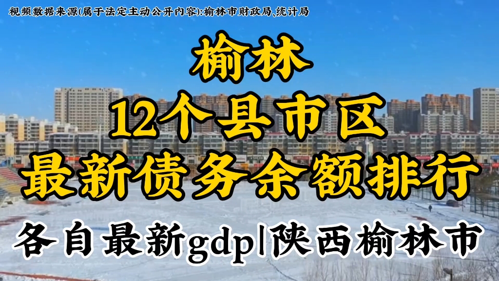 陕西榆林下辖12个县市区最新债务余额排行以及各自gdp,发掘城市数据,洞察别样榆林哔哩哔哩bilibili