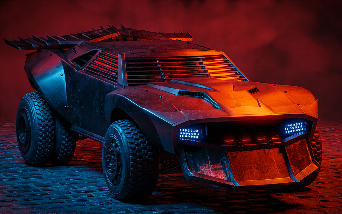 科幻赛车3d建模(1)