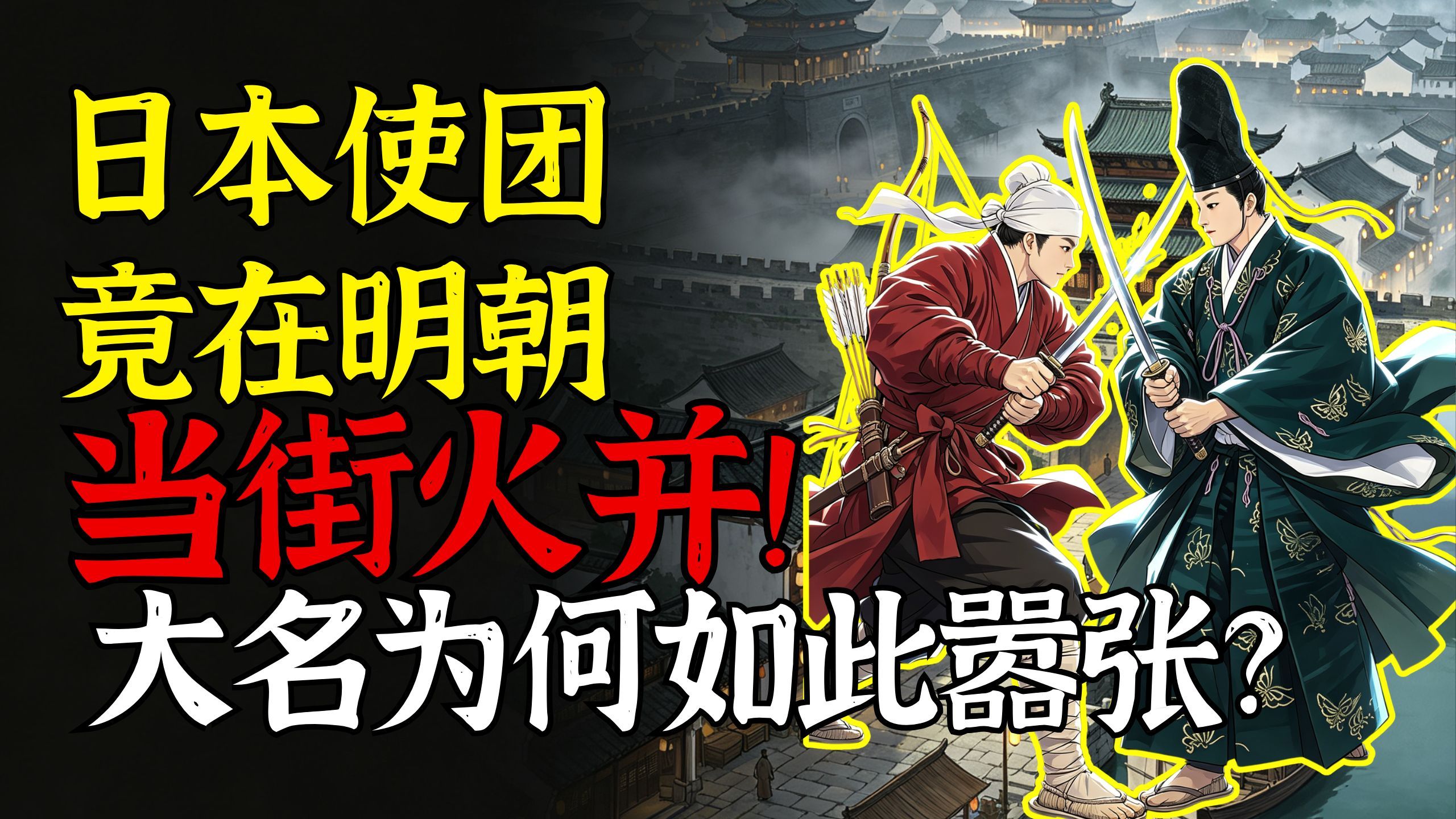 日本使团竟在明朝当街火并！大名为何如此嚣张？日本战国前期/室町时代后期【次元日本史28】