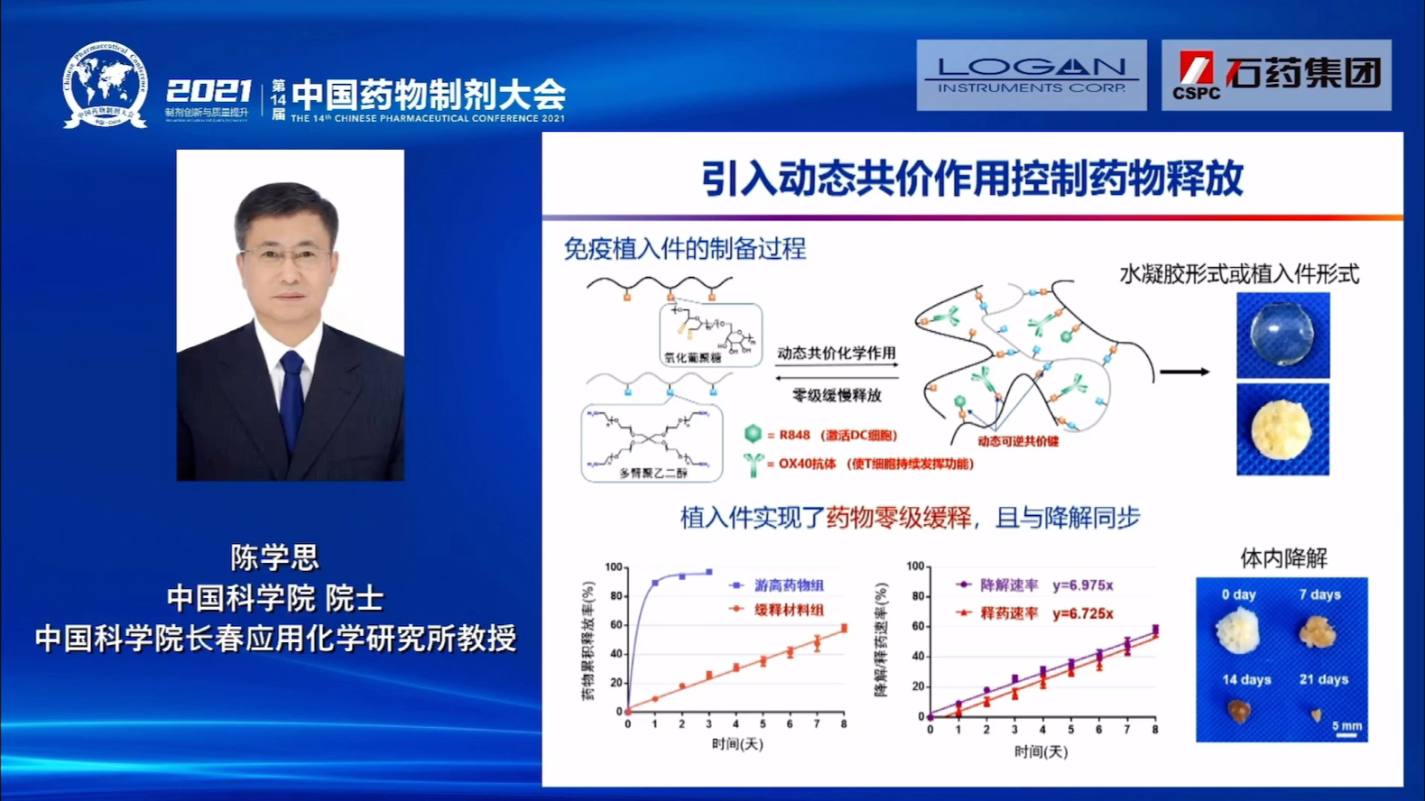 2021中国药物制剂大会陈学思院士报告哔哩哔哩bilibili