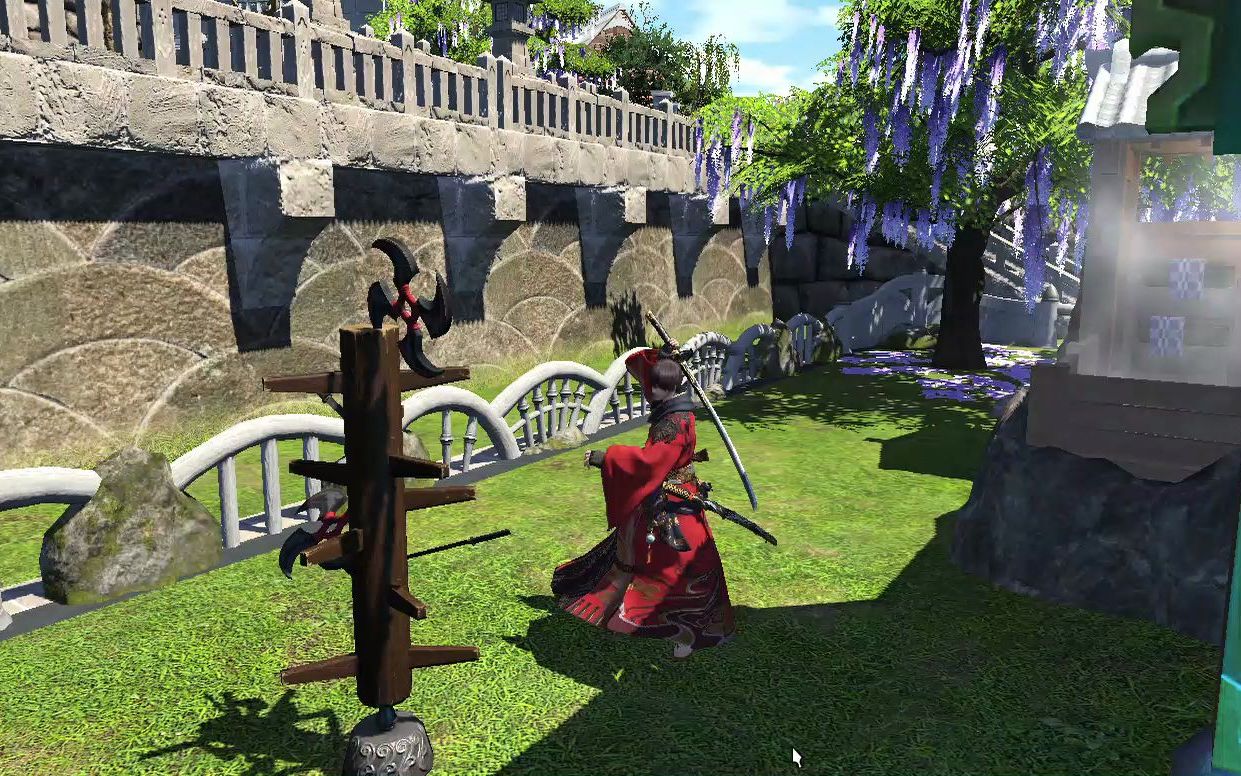 ff14日常武士70级啦很喜欢校服来给大家耍一段刀