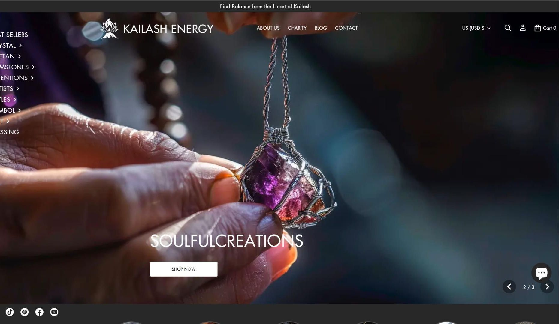 kailashenergy,这是一个卖藏族文化周边的跨境电商独立站哔哩哔哩bilibili