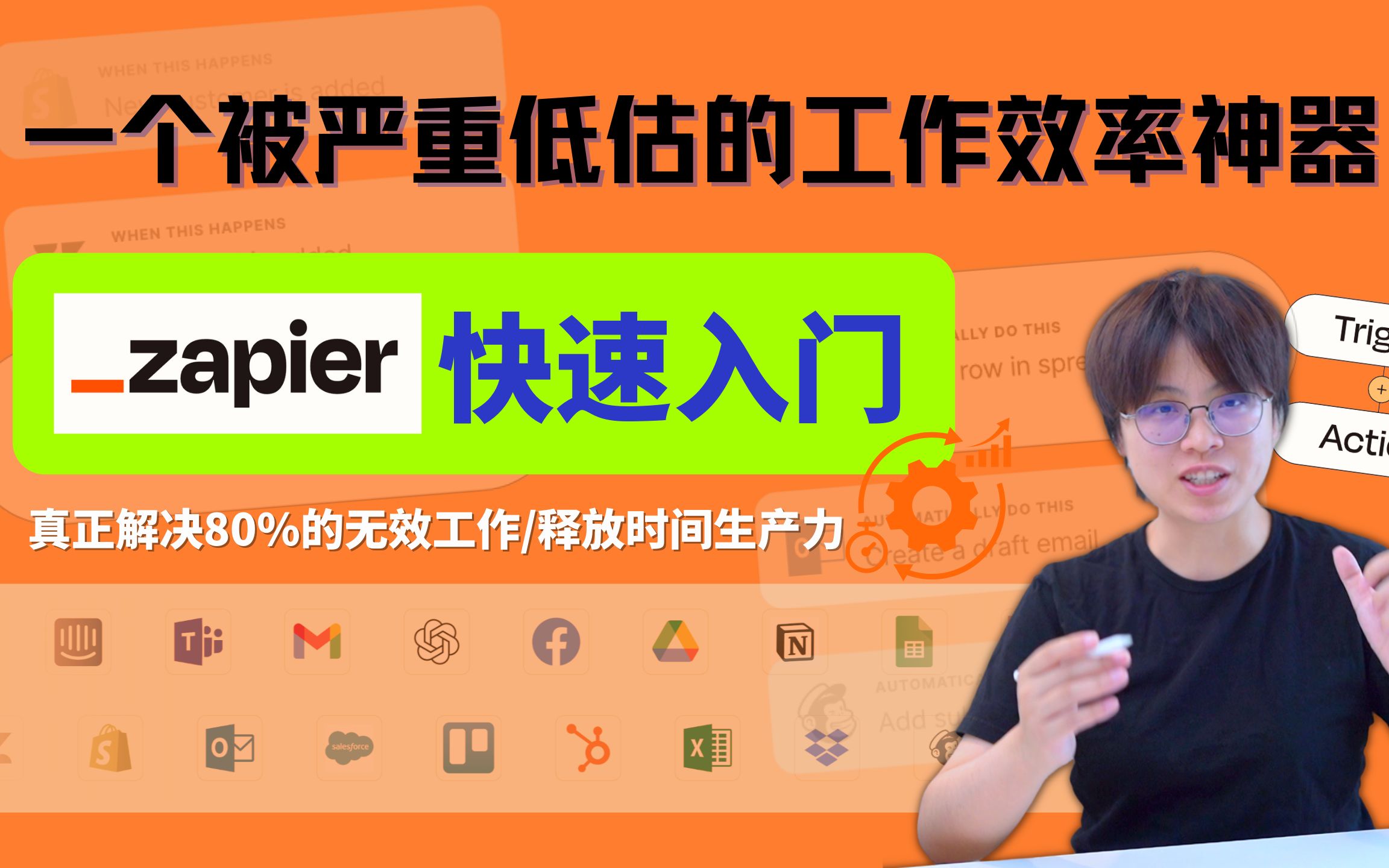 自动化工具Zapier入门教程:快速解锁时间增长的方法,告别重复低效工作.重新定义工作流程哔哩哔哩bilibili