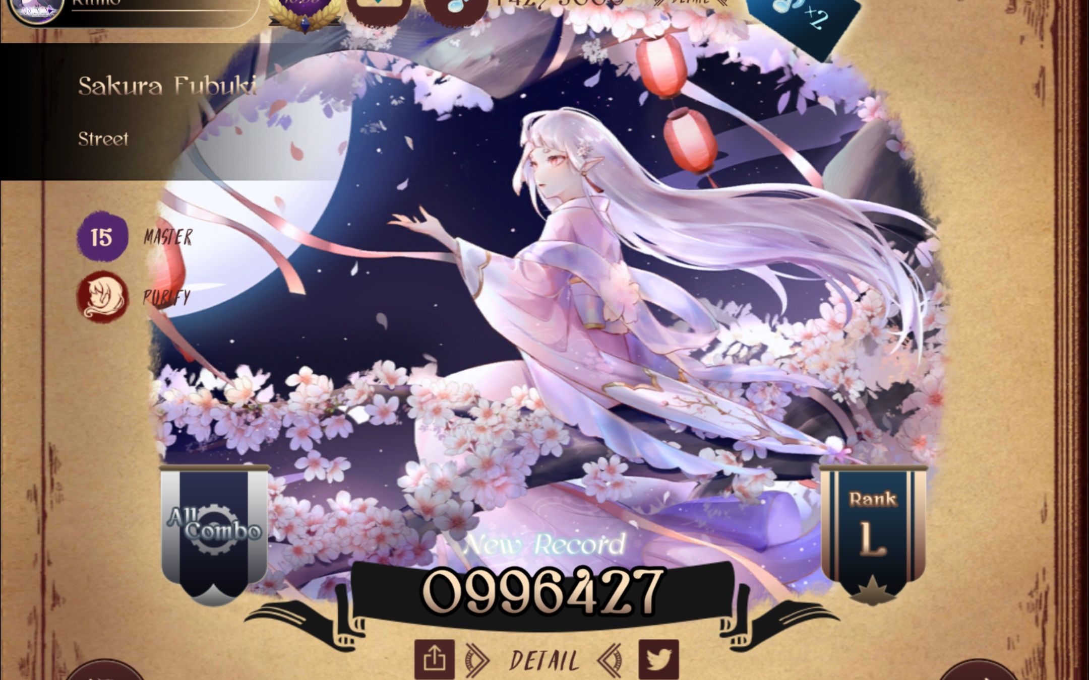 【Lanota】樱吹雪 Sakura Fubuki master15 FC哔哩哔哩bilibili