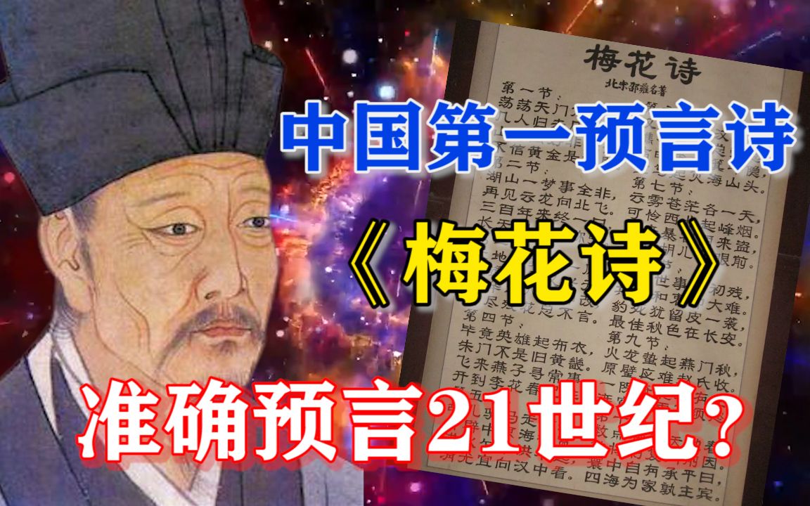 千古奇书《梅花诗》,十个预言应验六个,2021年灾难将持续30年?哔哩哔哩bilibili