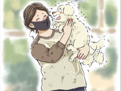 狗狗被主人寄养在朋友家,去接时激动的差点要说话了