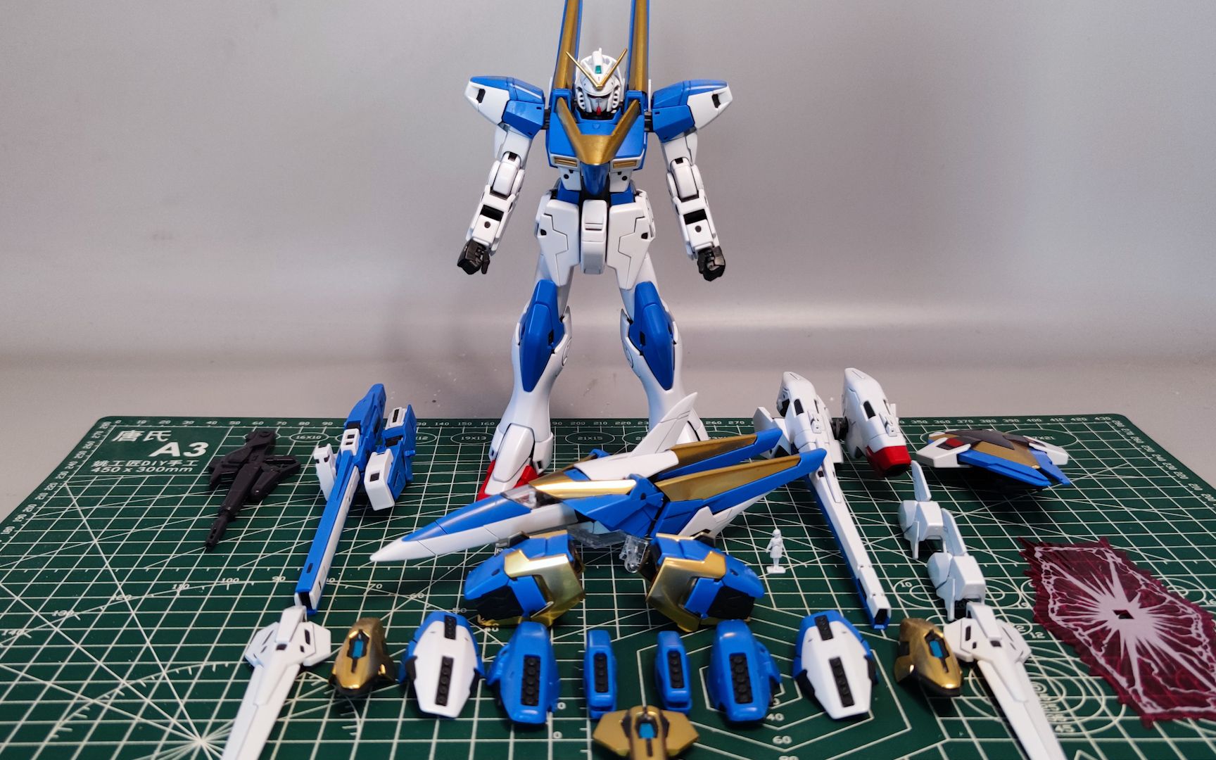 【来拼装模型吧】大班v2高达ab装备 拼装过程