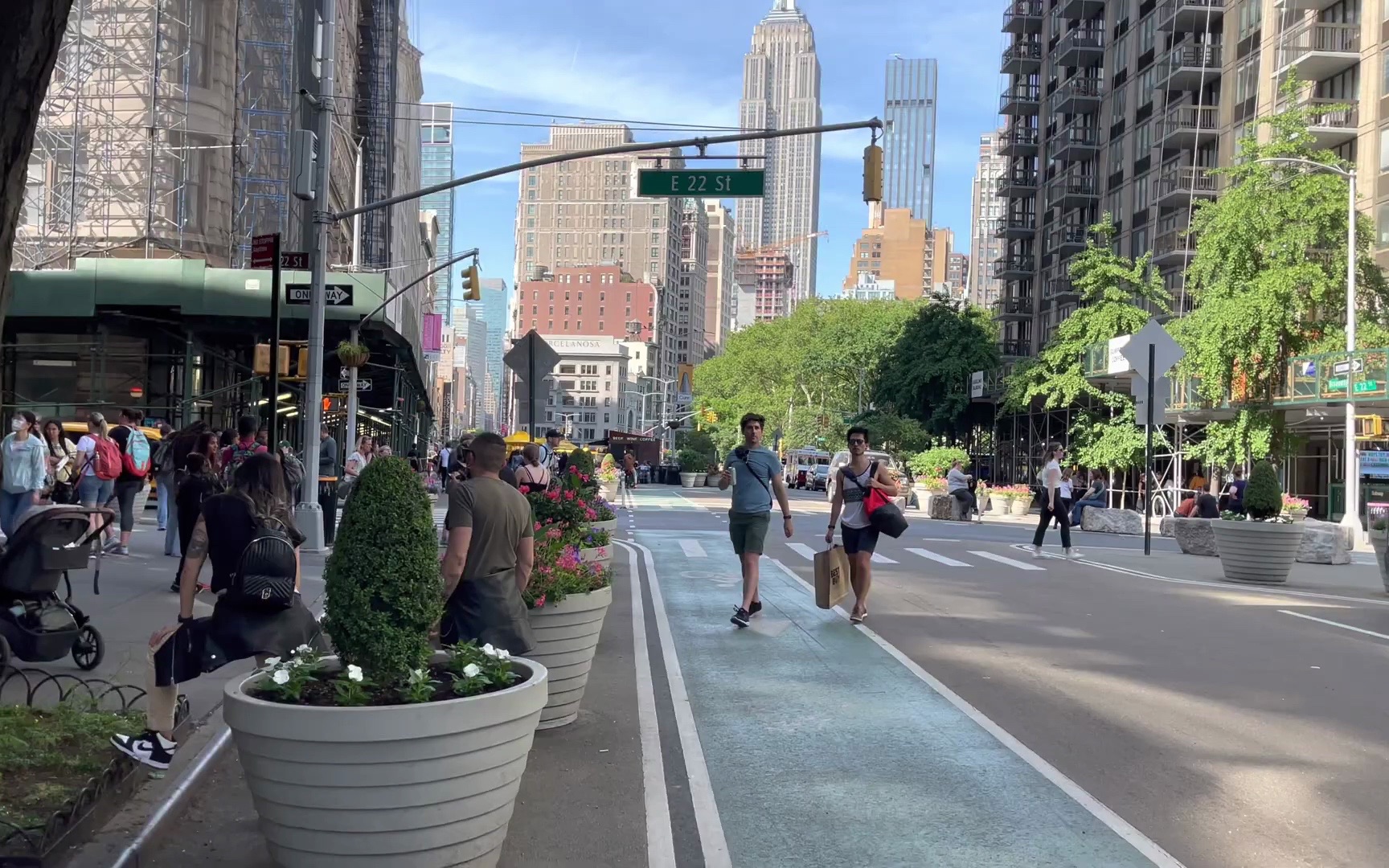 纽约曼哈顿夏季城区散步漫游(2023.5)