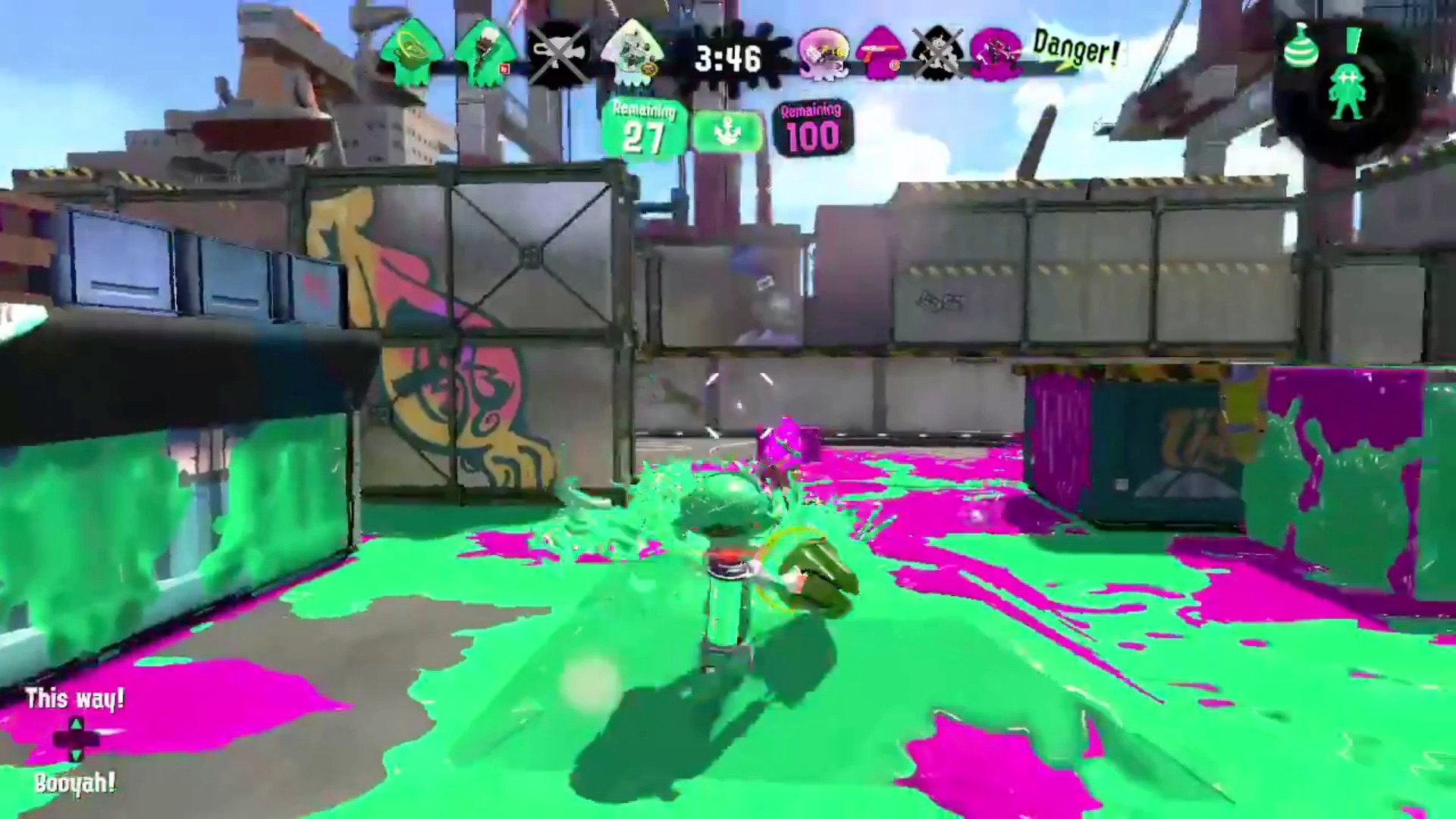 喷射战士2超猥琐绿桶简直是手残的宝藏借视角隐游无脑连杀3人