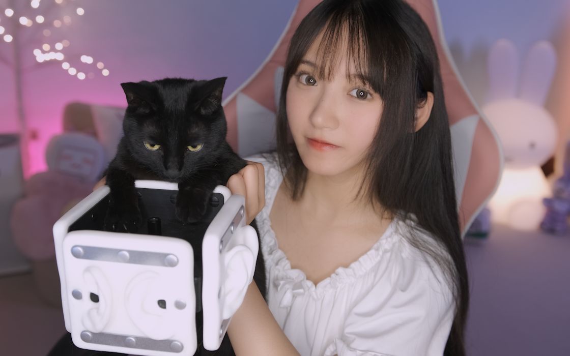 4k小姐姐用八耳麦克风给你放松解压掏耳敲击水声过电捂耳朵sumimi