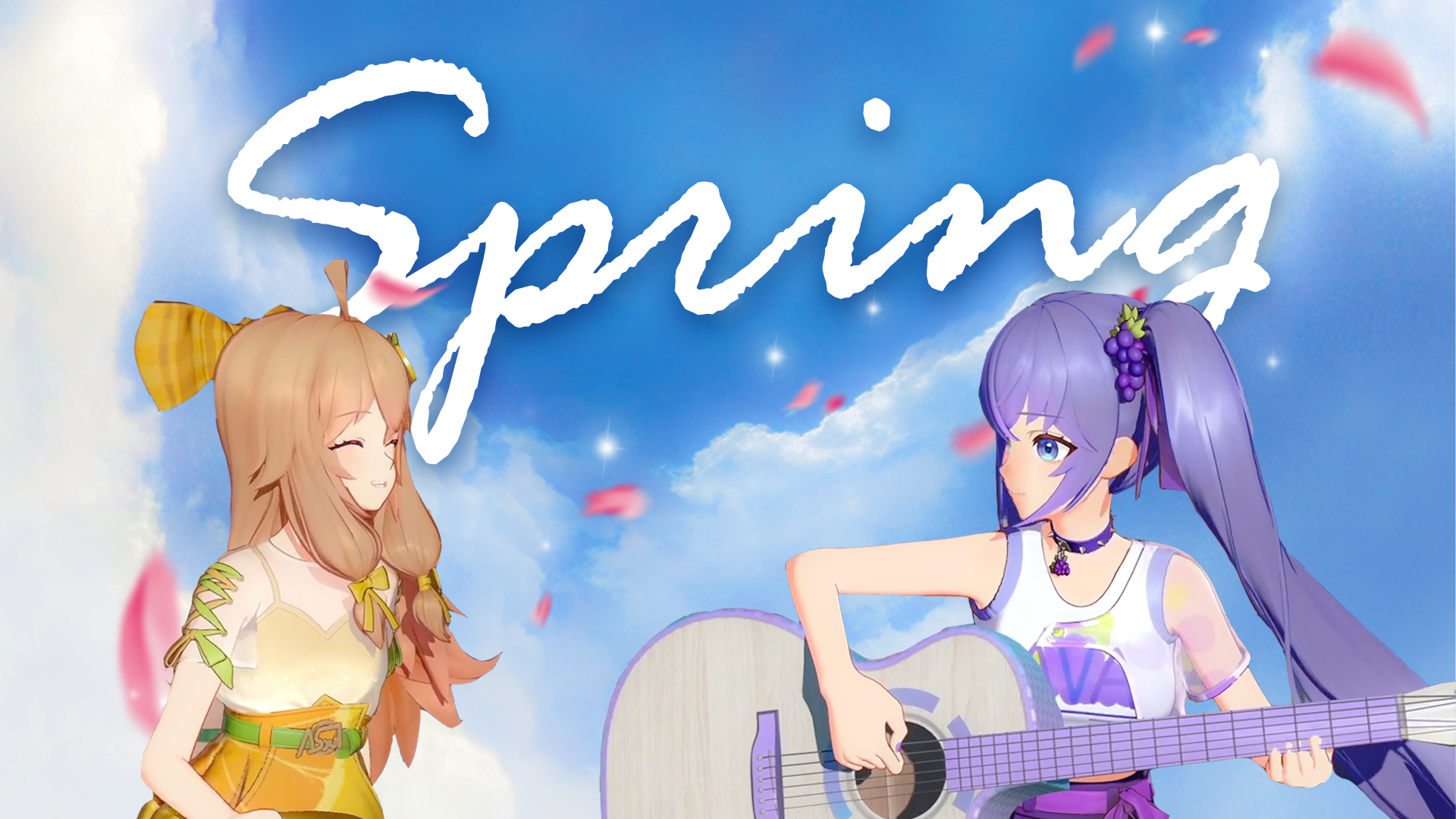 【ASOUL/嘉然&向晚】《Spring》【直播剪辑】哔哩哔哩bilibili