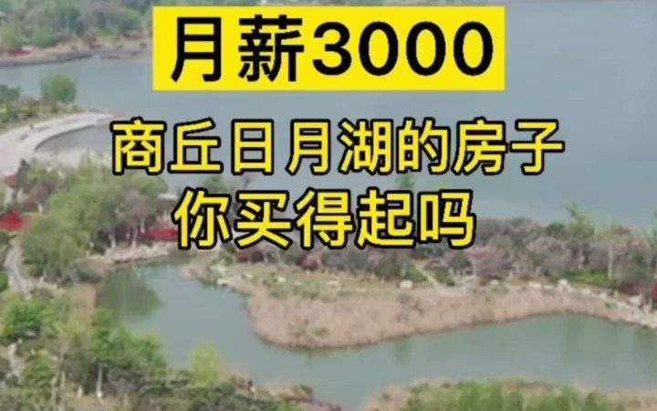 怕啥来啥,据说月薪3000,要工作50年才能在日月湖买洋房……#买房#商丘房产哔哩哔哩bilibili