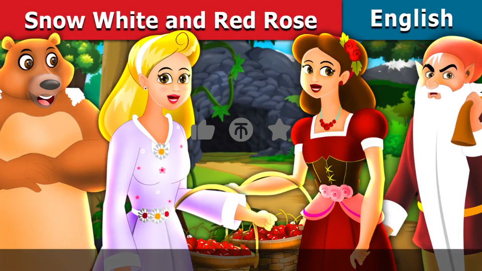 [图]白雪与红玫（01.19 Snow White And Rose Red Story）- 英语童话故事