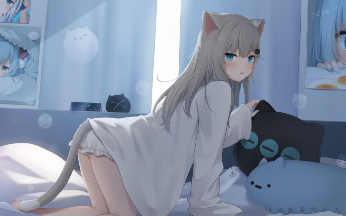 纯欲风的猫系少女