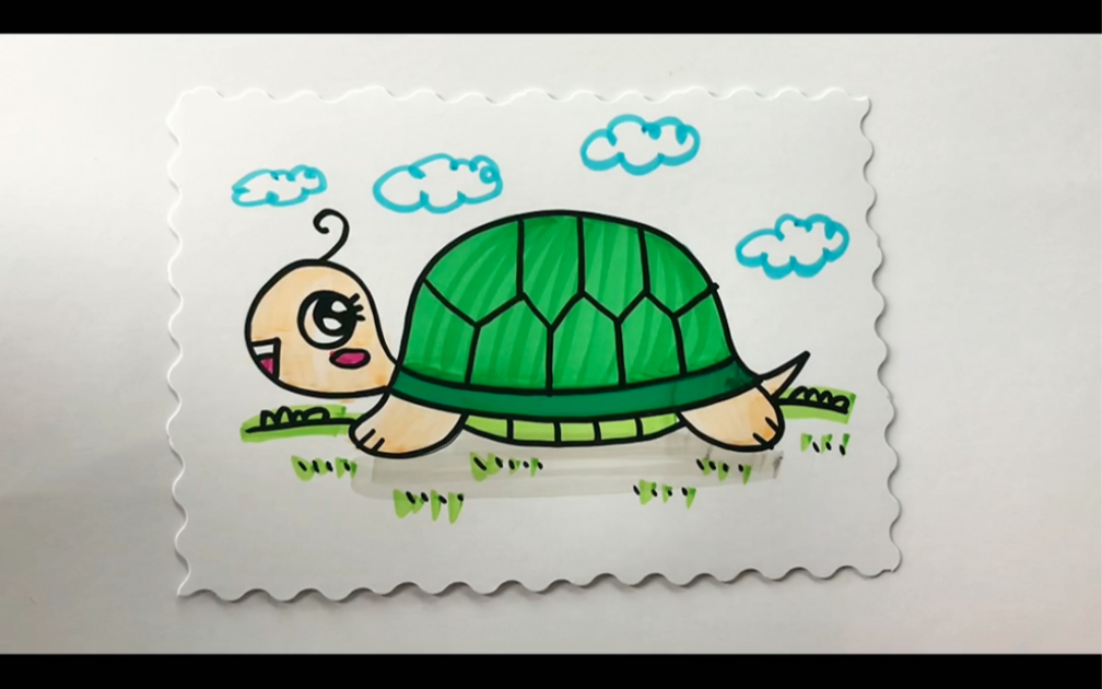 一分钟学会画小乌龟