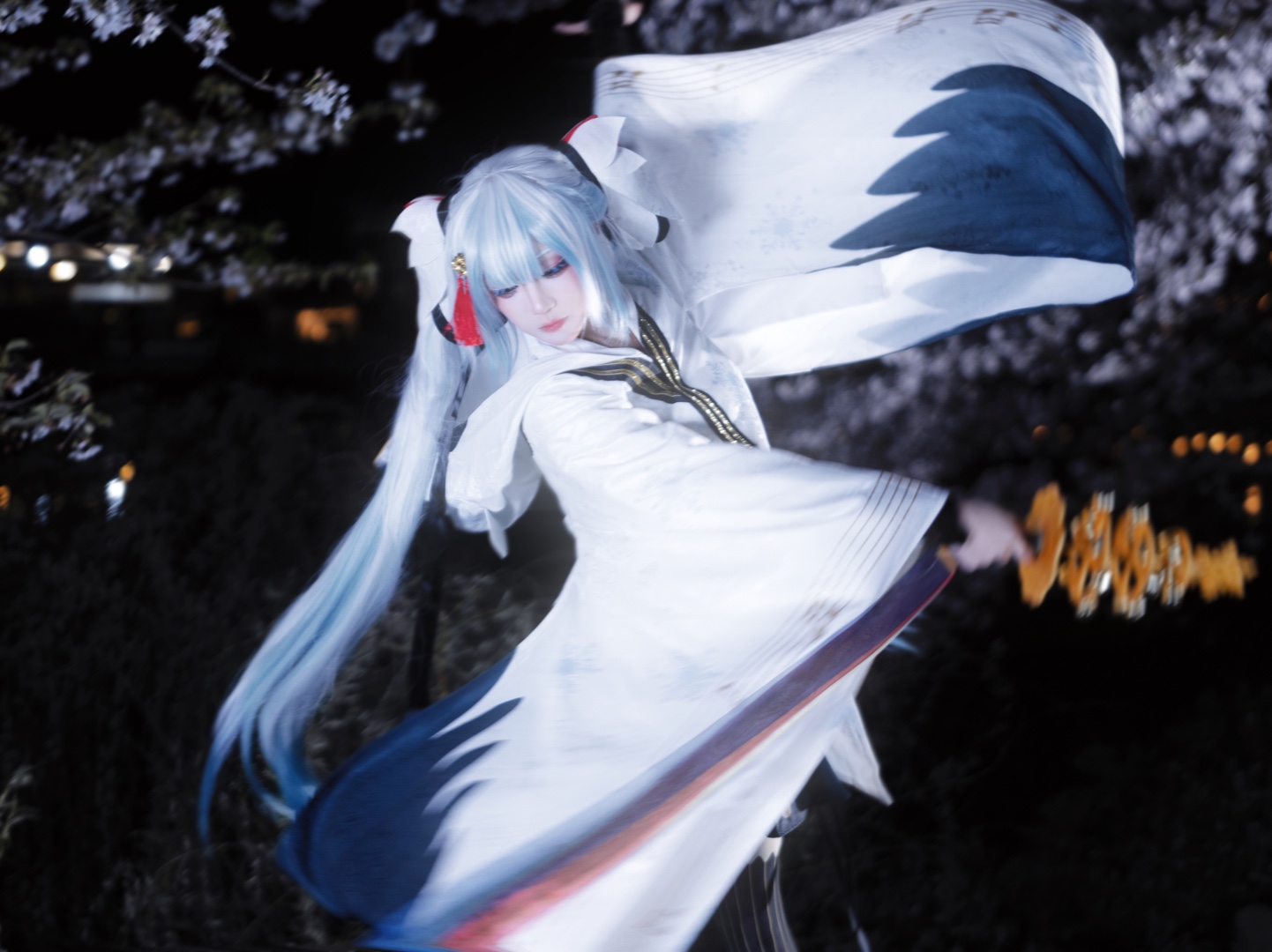 【雪初音2018】起猛了看见仙鹤成精了-snow miku 2018 cos