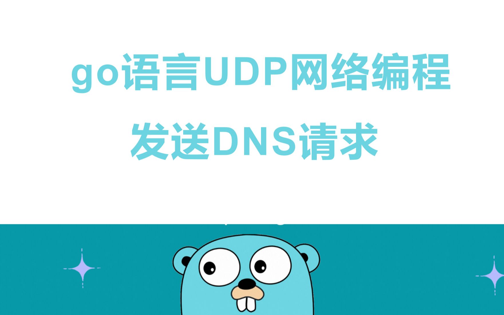 【golang云原生】 go语言UDP网络编程之发送DNS请求协程 | orm | rpc | 微服务 | 高并发 | dockerfile | k8s |哔哩哔哩bilibili