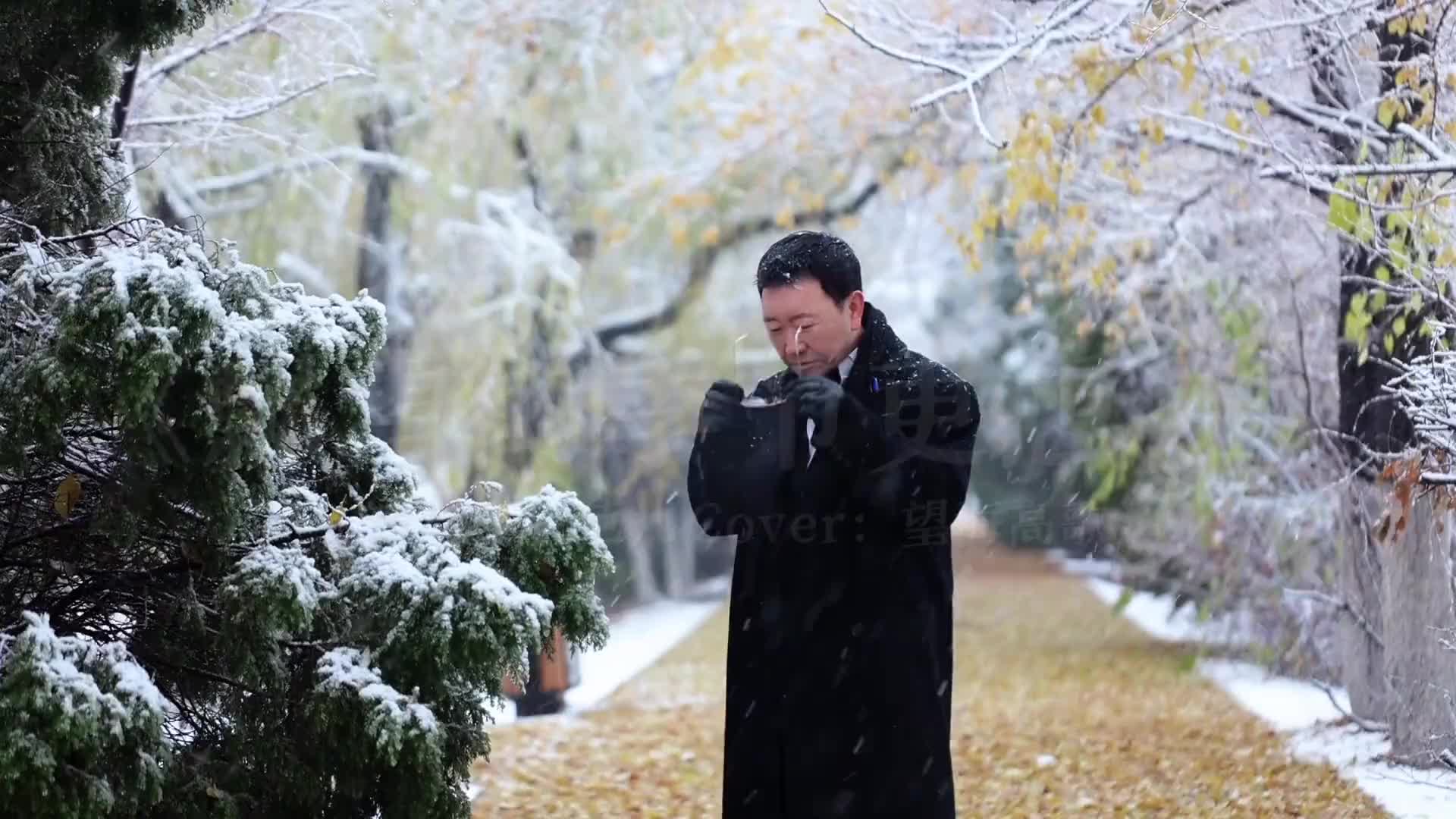 [图]一首飘雪的季节更想你送去我冬日的问候喜欢下雪的感觉歌手老范儿