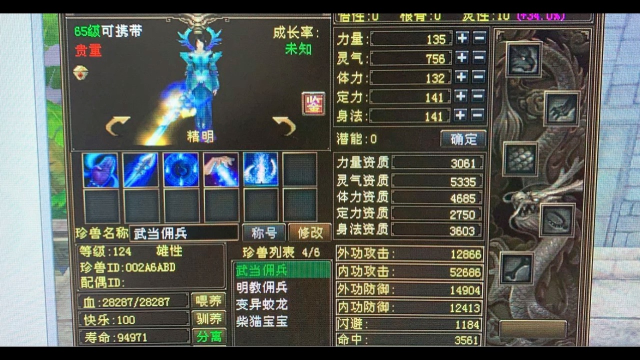 天龙八部私服佣兵宝宝凤鸣版本