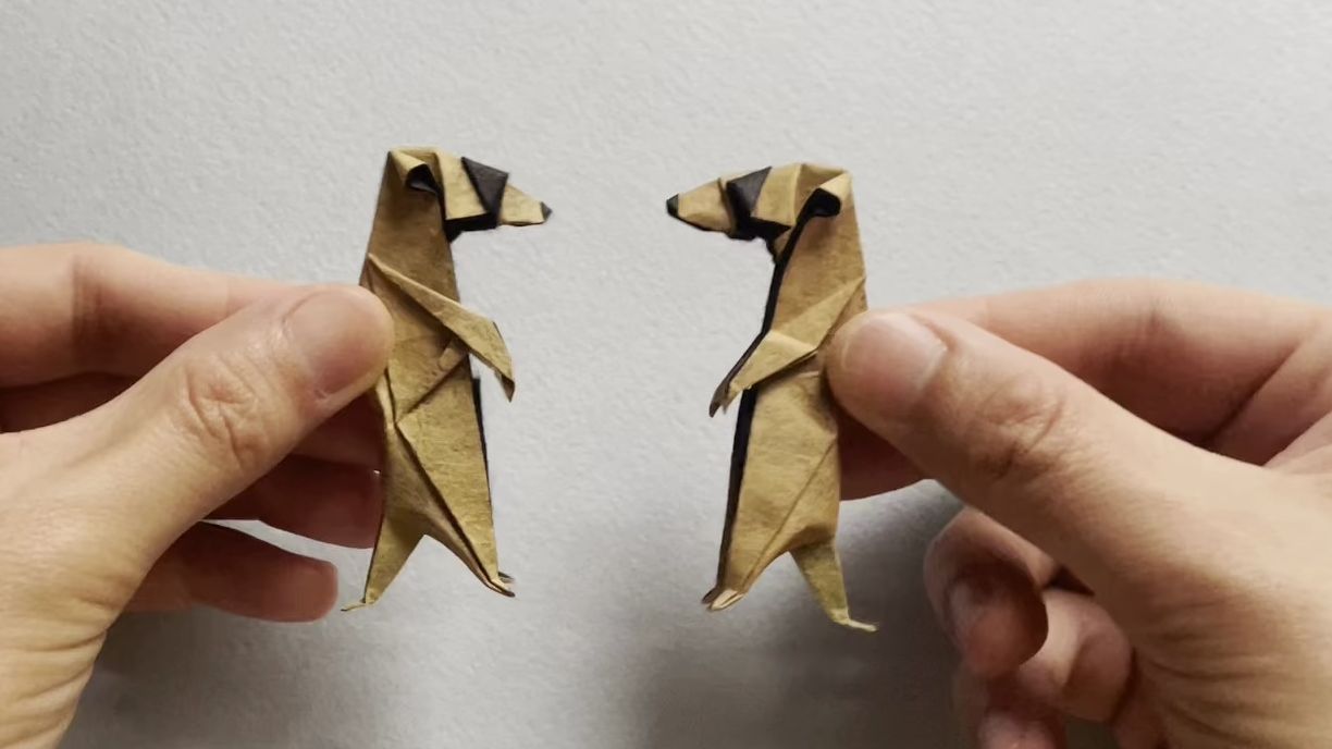 【Madiyar Origami】狐獴折纸教程 Origami meerkat 1.1哔哩哔哩bilibili