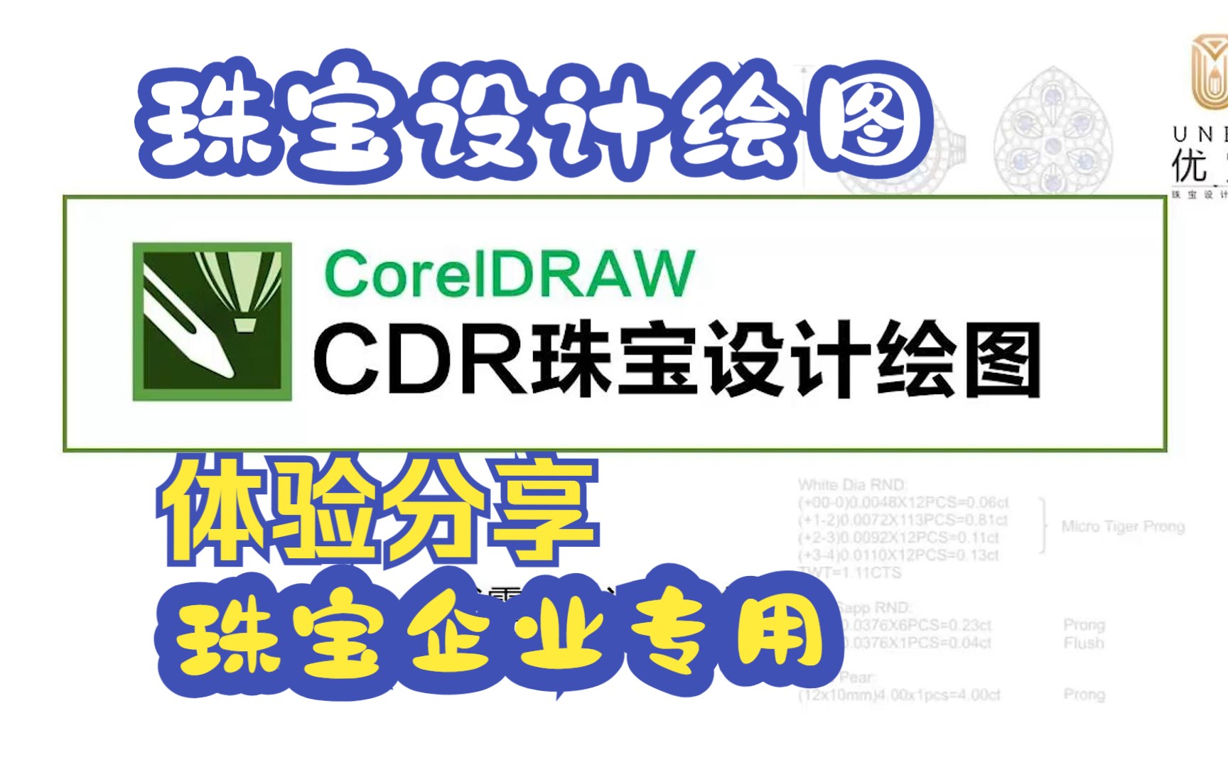 【CDR专业珠宝设计绘图】香港珠宝企业常用珠宝绘图技法详解哔哩哔哩bilibili