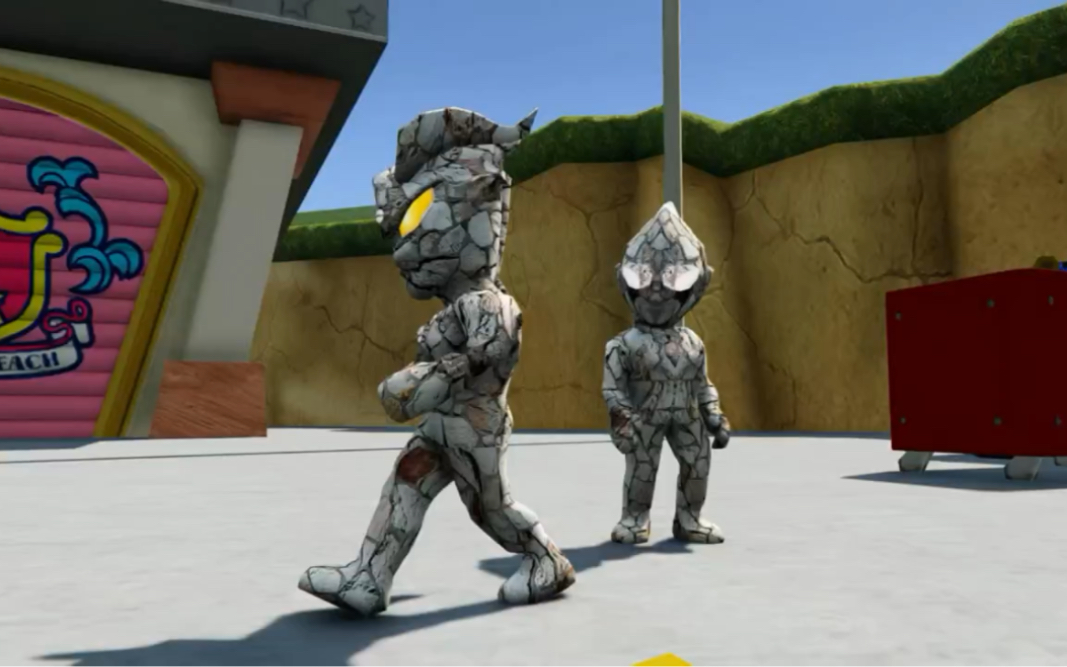 小奥特曼被石化了