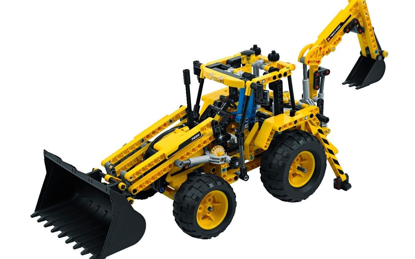 乐高 lego 8069 科技机械组 挖掘装载机 2011速拼评测
