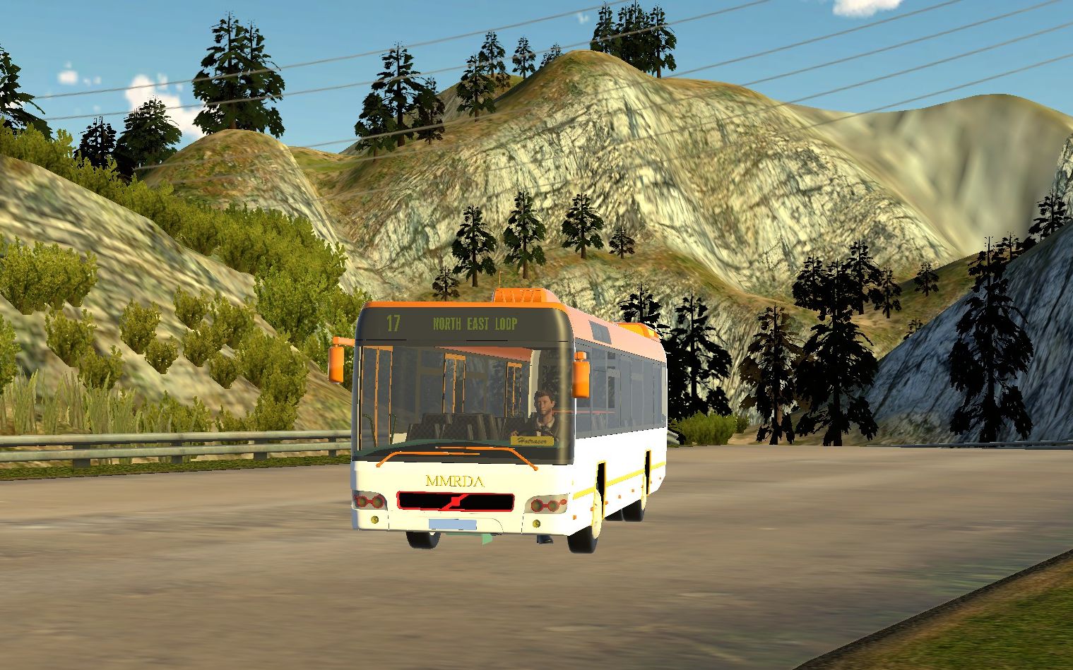 steam上的客车模拟游戏coach bus simulator parking玩一下