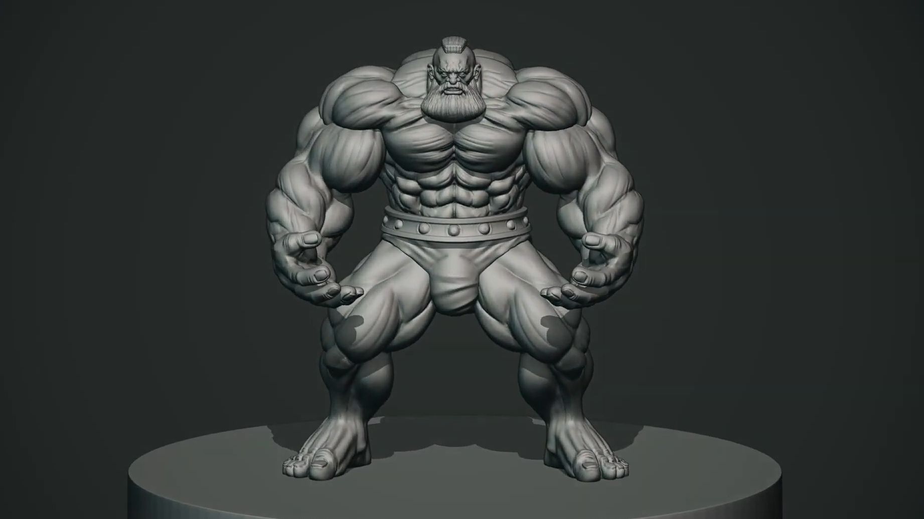 【blender】雕刻一个肌肉男角色(中文字幕)