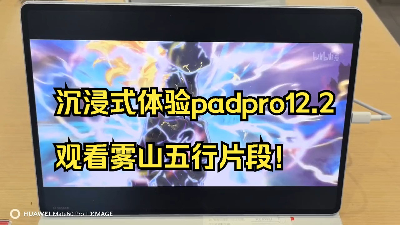 沉浸式体验padpro12.2观看雾山五行片段!哔哩哔哩bilibili