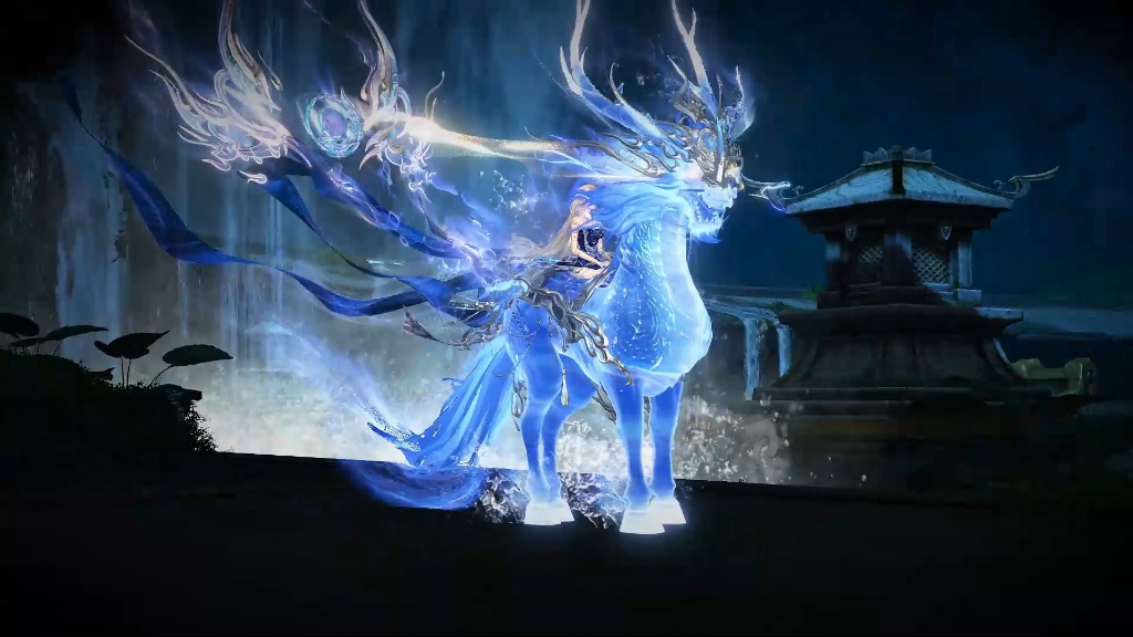 逆水寒游戏亲友也get到水麒麟了,帮他做个视频炫耀一下