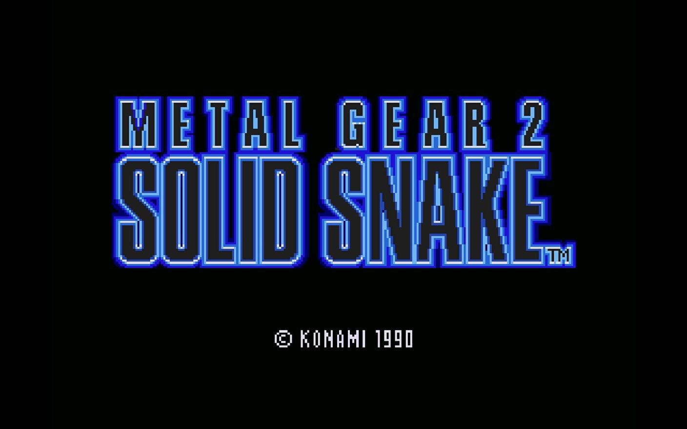 [图]【MSX】合金装备2：固蛇 日版 原版开场动画 无水印 Metal Gear 2: Solid Snake