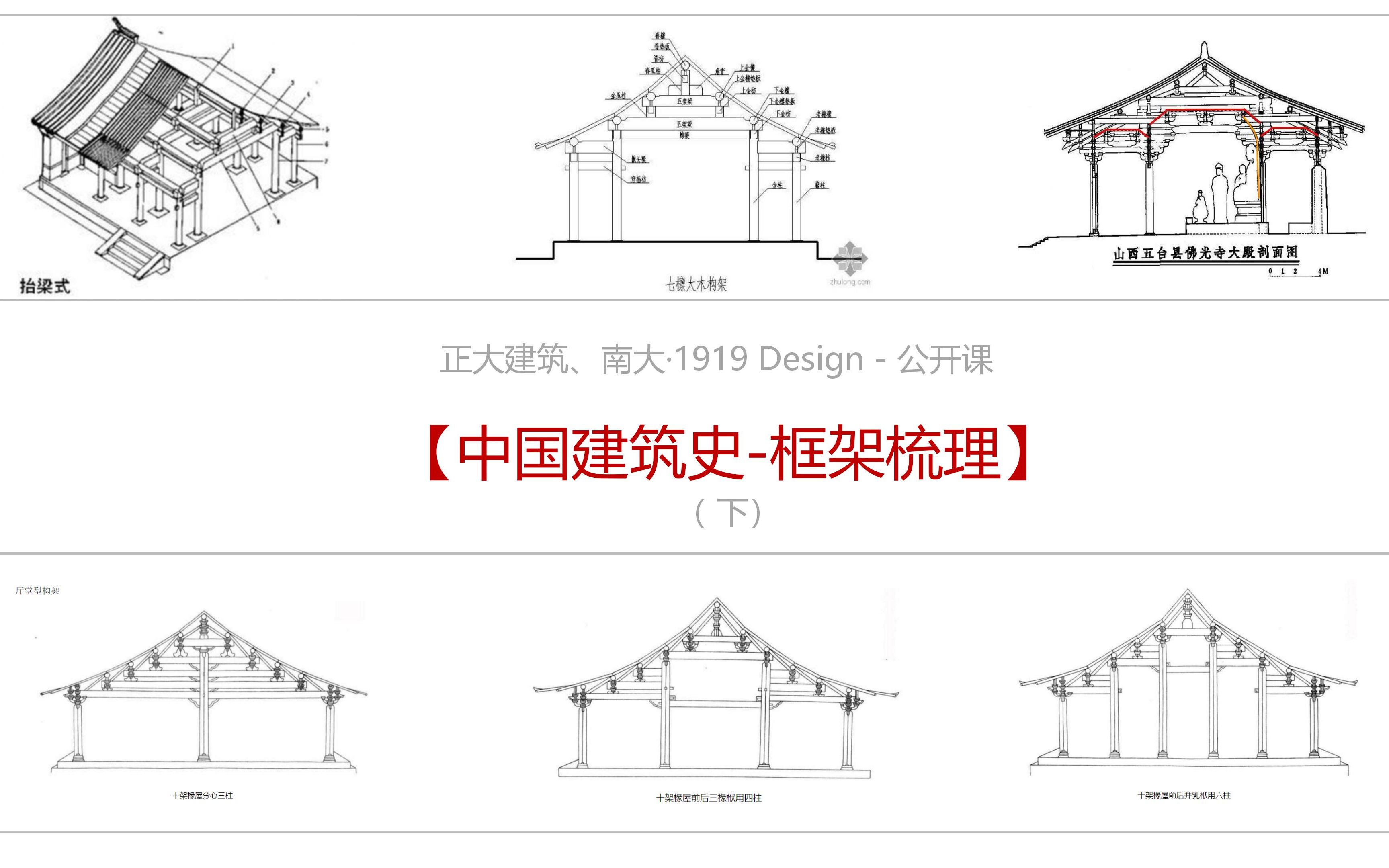 18.【中国建筑史导学】第08章:古代木构建筑的特征与详部演变】 正大建筑公开课郑州大学ⷥ𛺧푥�€ƒ研(郑大之行,始于正大)哔哩哔哩bilibili