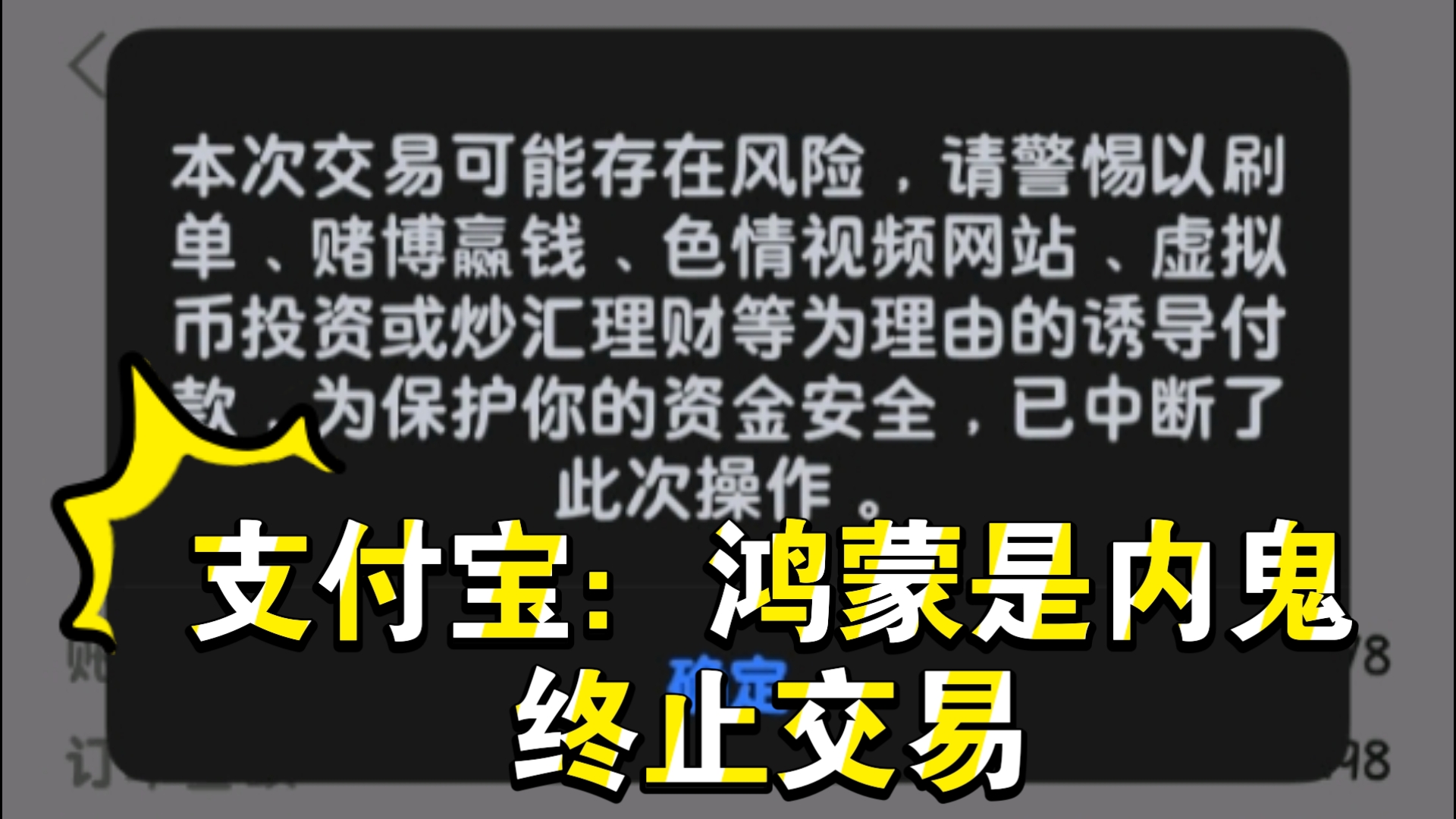 支付宝与鸿蒙干架,国家电网躺枪哔哩哔哩bilibili