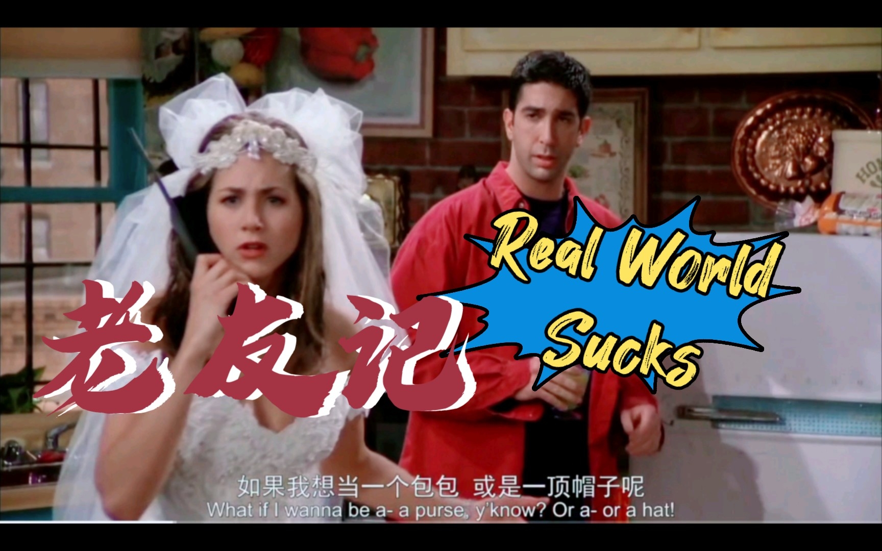 老友记 Rachael的成长 well come to the real world. it sucks but you'll gonna love it!哔哩哔哩bilibili