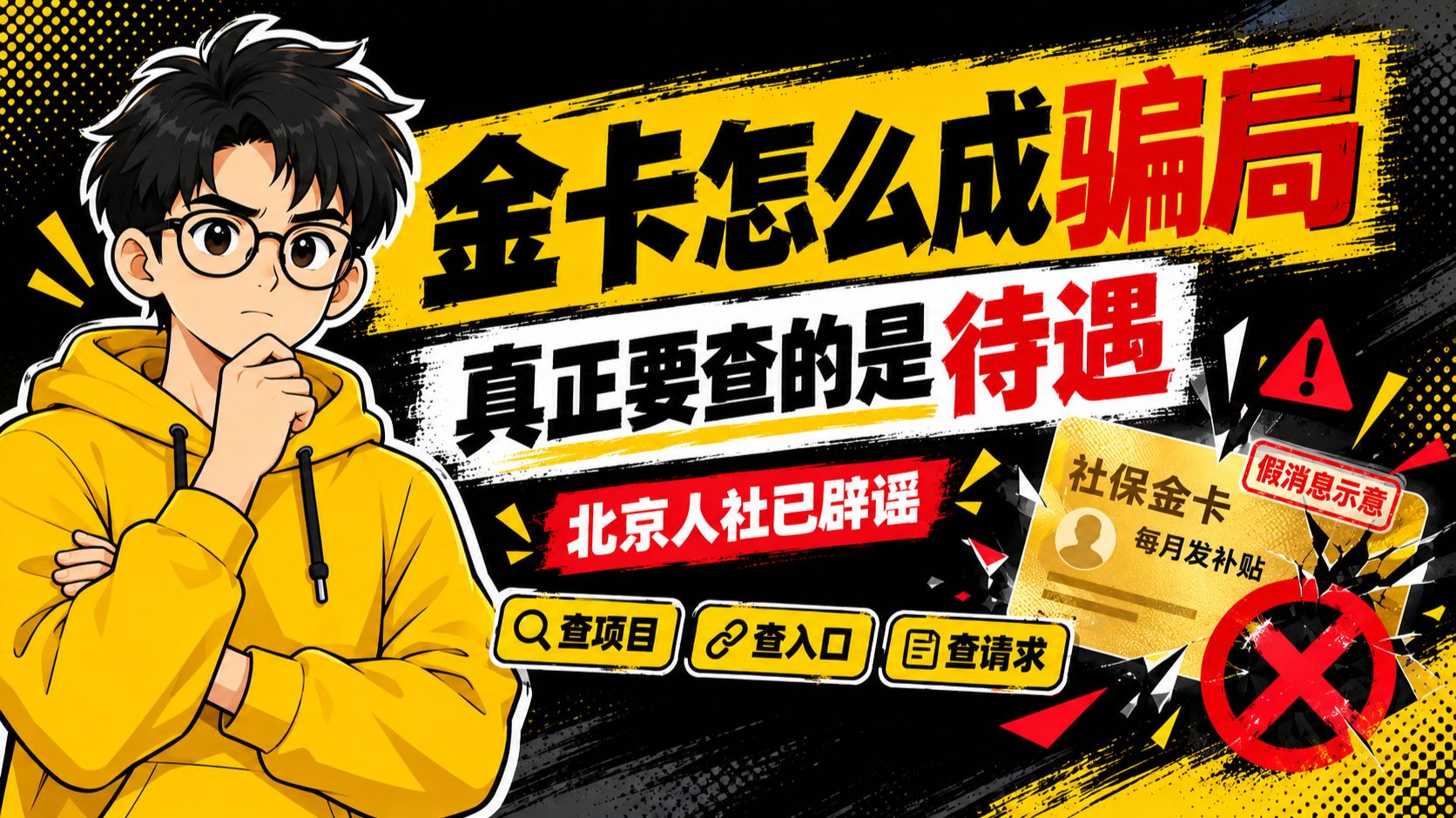 北京社保卡“金卡补贴”为什么是骗局？三步辨别真假福利