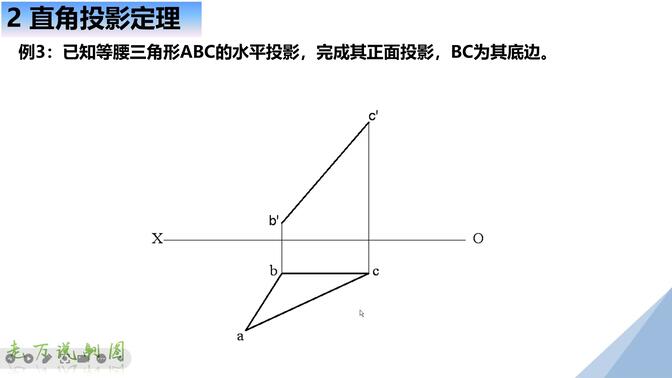 老万说制图10.2--直角三角形法和直角投影定理