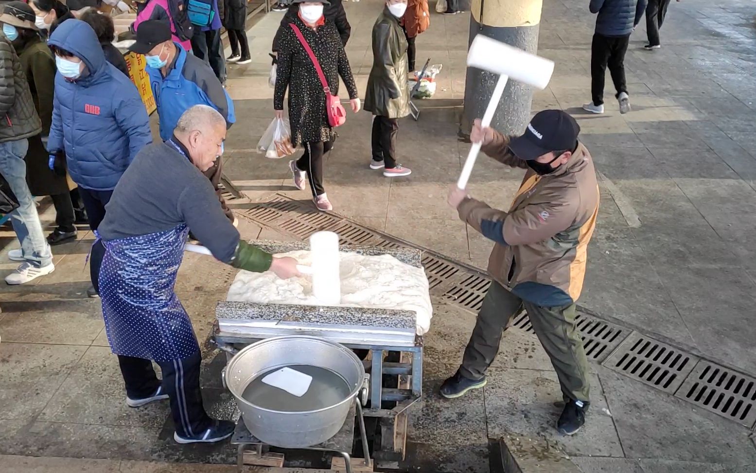 朝鲜族打糕 延吉水上市场